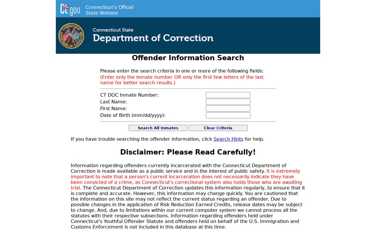 Simsbury residents directory Connecticut inmate search