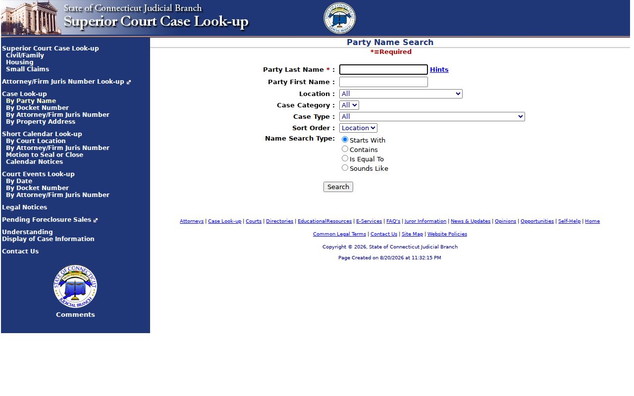 Simsbury residents directory Connecticut civil party search